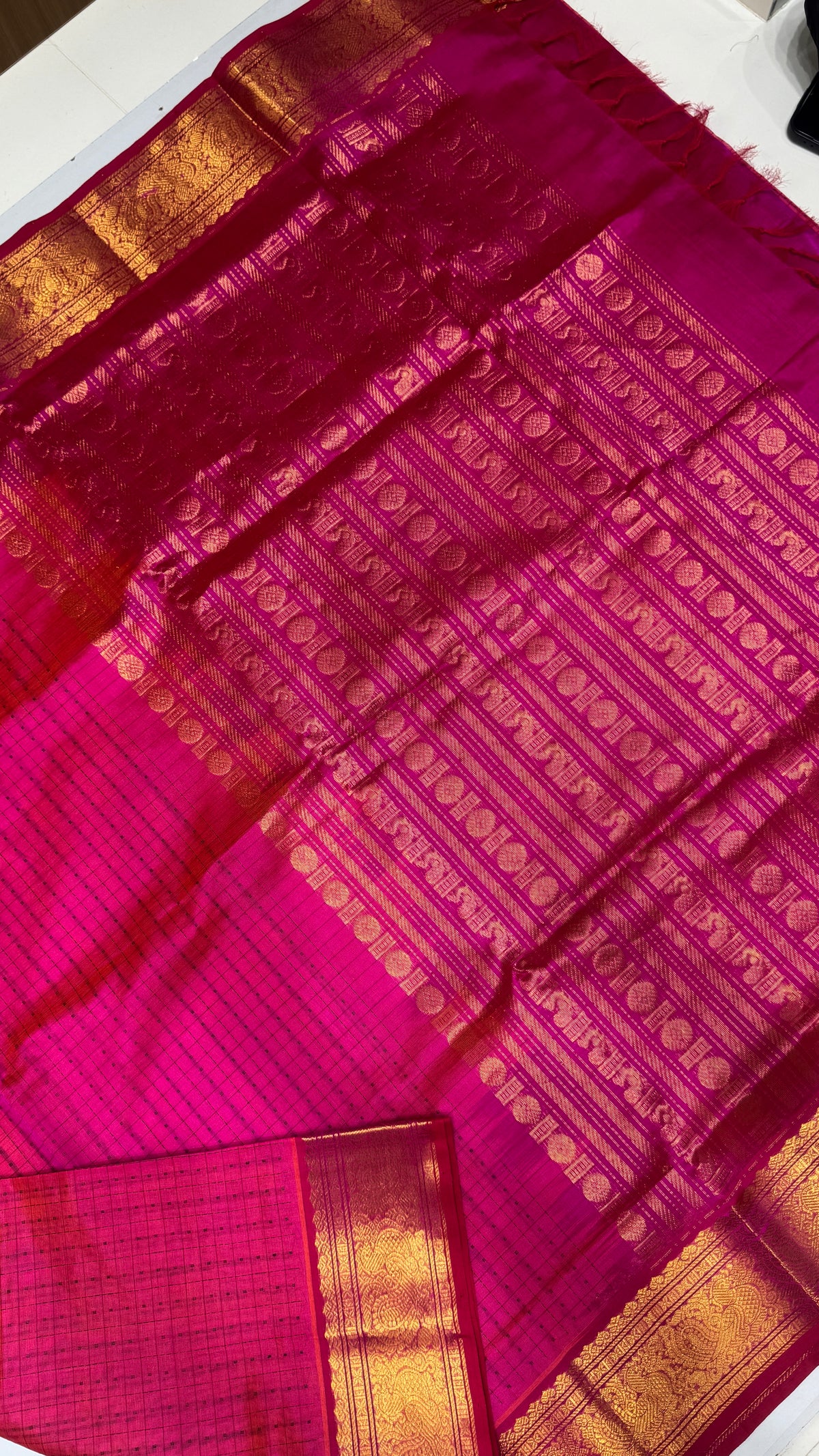 Pure handloom Lakshadeepam Silk cotton saree