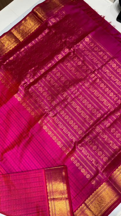 Pure handloom Lakshadeepam Silk cotton saree