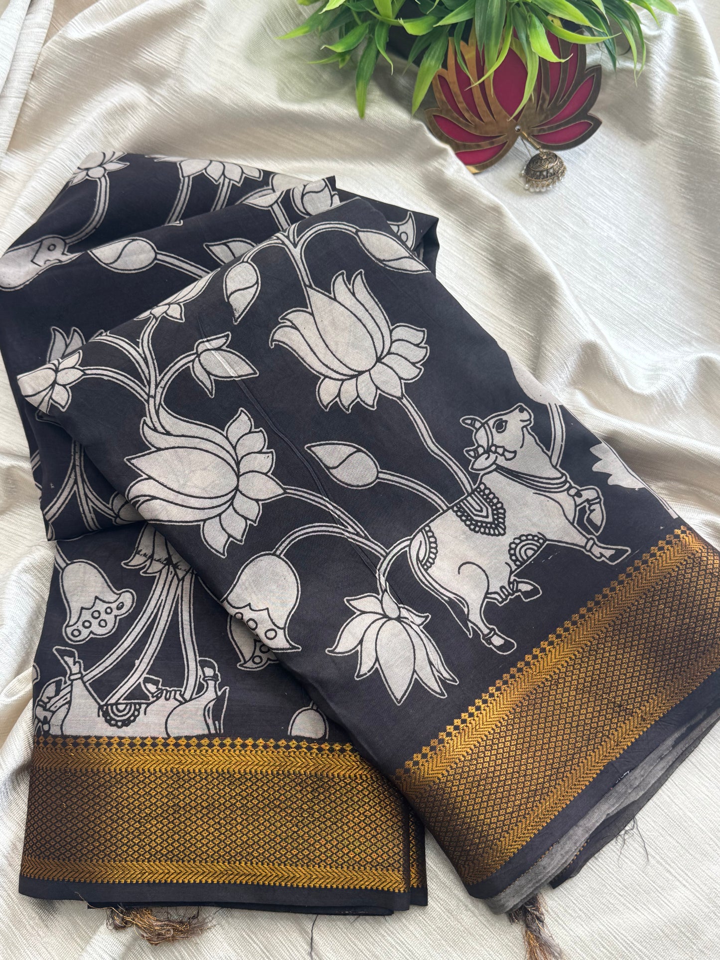 Kalamkari Chennuri Silk Saree