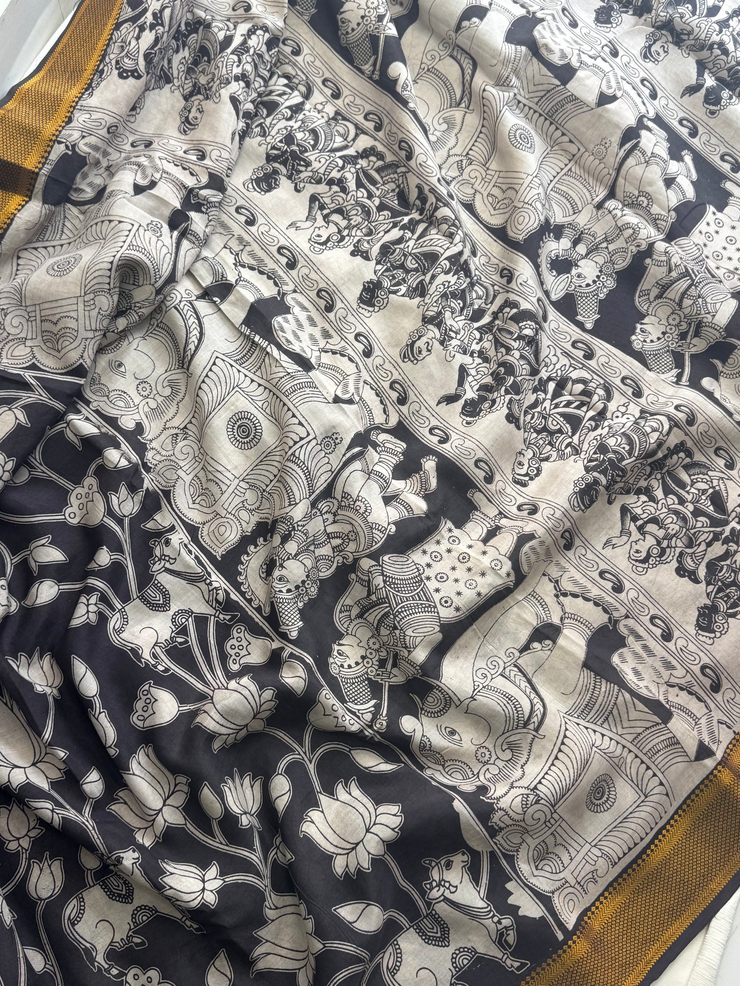 Kalamkari Chennuri Silk Saree