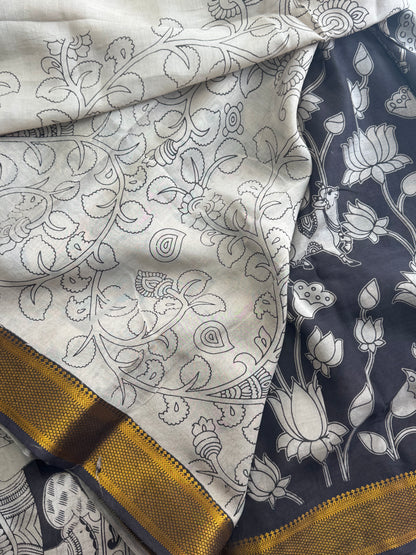Kalamkari Chennuri Silk Saree