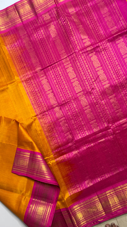 Vairoosi Pure Silk Cotton Saree with Korvai Border